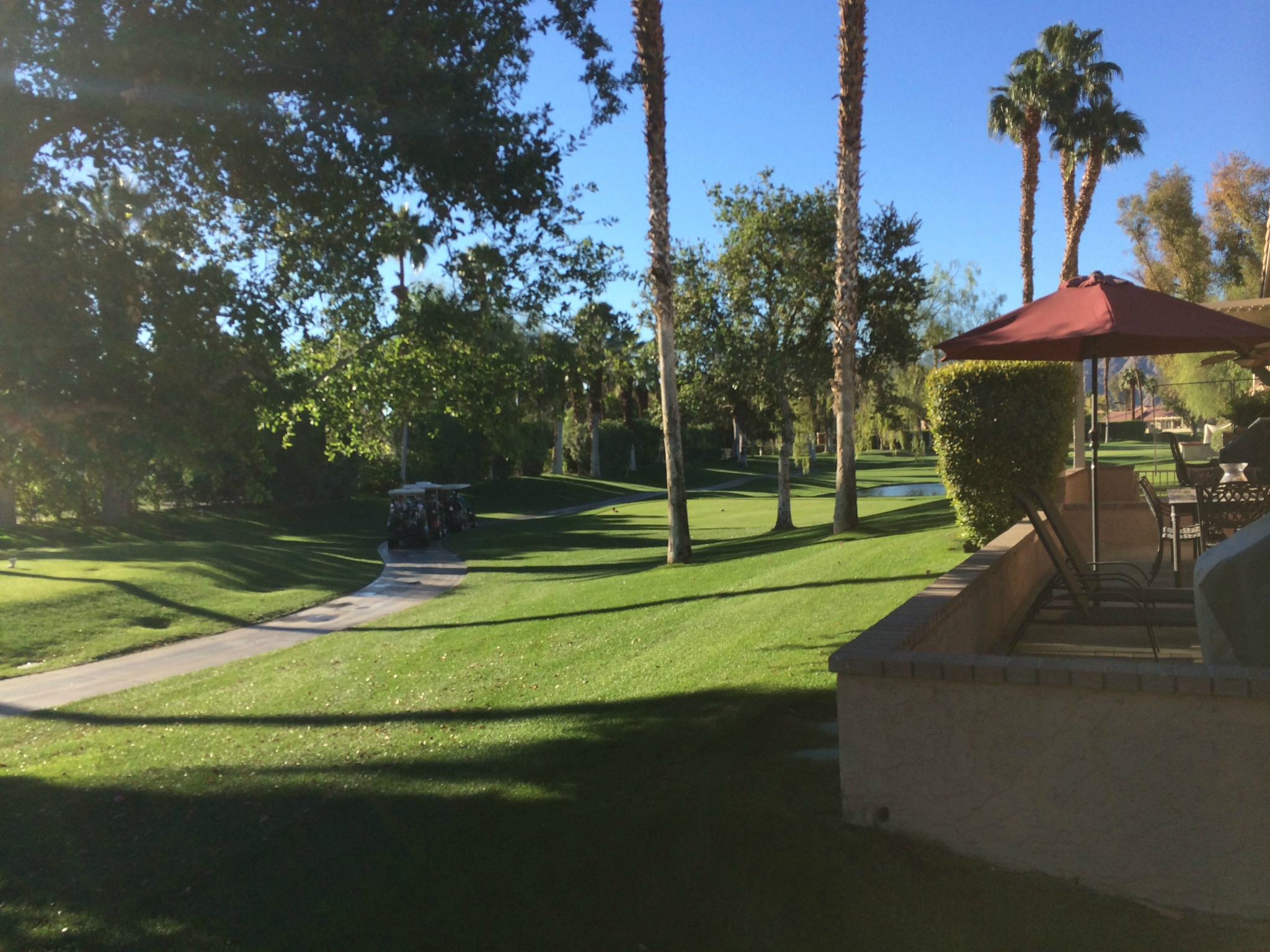 At the house...View of one of the Tees from the patio